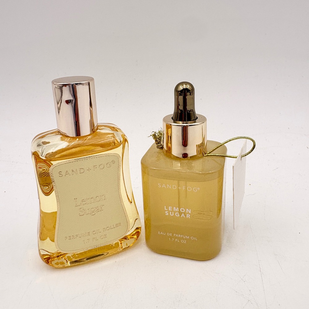 Sand + Fog Lemon Sugar Perfume Oil Roller and‎ Eau de Parfum Oil Set 1.7oz 2pc